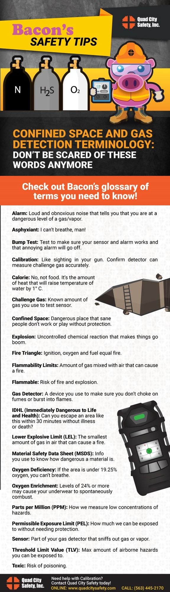 Bacon’s Safety Tips Confined Space and Gas Detection Terminology: Don’t be scared of these words anymore.