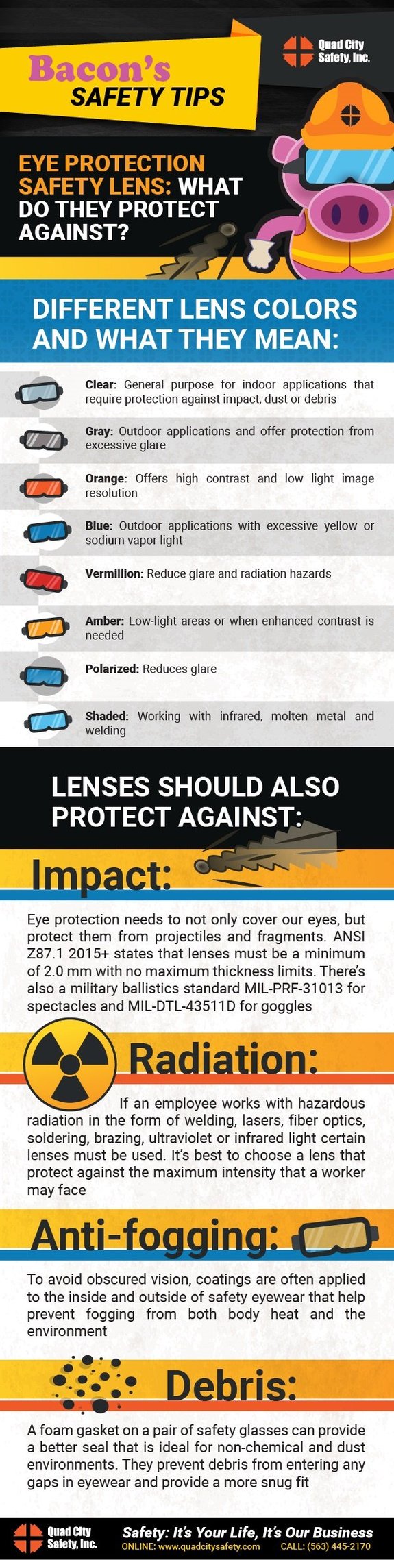 Quad City Safety Eye protection lens Safety 