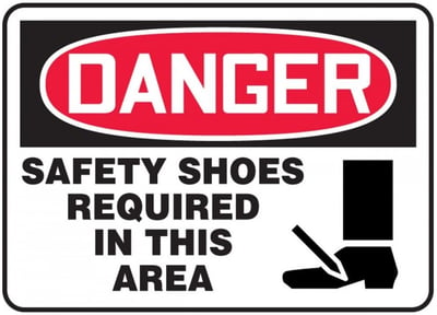 safety shoes required